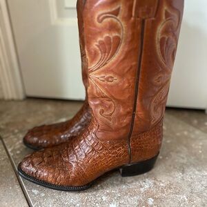Cowboy Boots Men’s 8.5 E Exotic Leather Felyni Botas y Botines Handmade Mexico